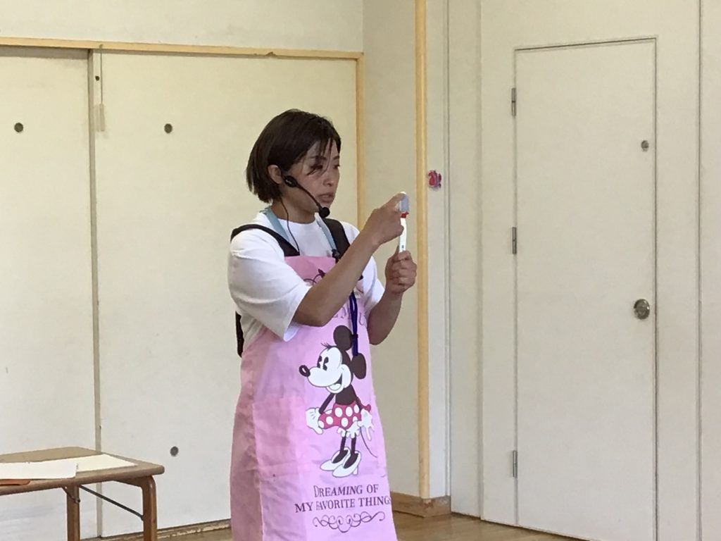 歯磨き指導がありました