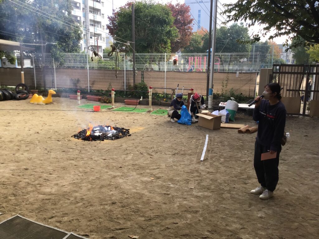 焼き芋パーティがありました。